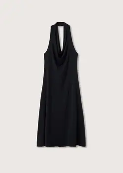 پیراهن بلند زنانه مشکی منگو