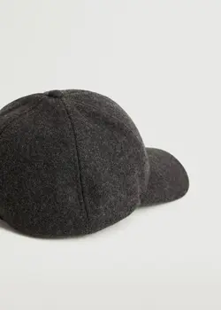 کلاه کپ مردانه خاکستری منگو