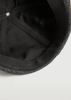 کلاه کپ مردانه خاکستری منگو