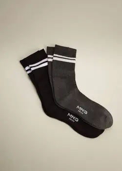 جوراب مردانه خاکستری منگو