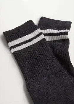 جوراب مردانه خاکستری منگو