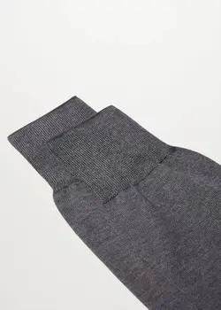 جوراب مردانه خاکستری منگو