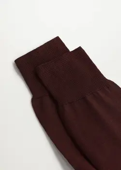 جوراب مردانه زرشکی منگو