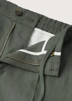 شلوار پارچه ای مردانه خاکی منگو