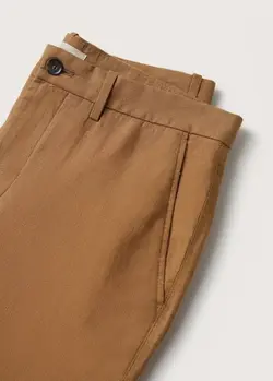 شلوار پارچه ای  مردانه قهوه ای منگو