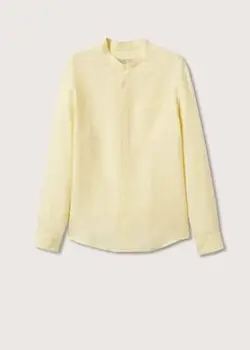 پیراهن مردانه  زرد منگو