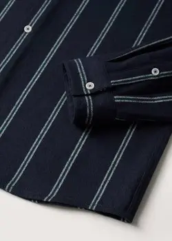 پیراهن مردانه سرمه ای منگو