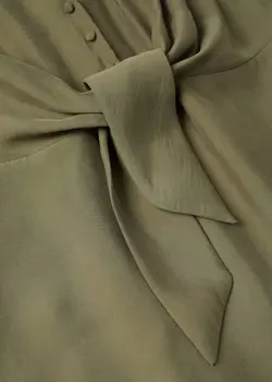 پیراهن میدی زنانه خاکی منگو
