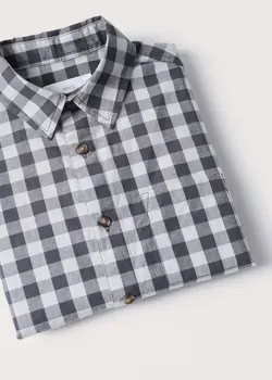 پیراهن پسرانه خاکستری منگو