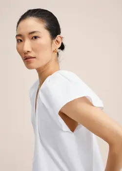 بلوز زنانه سفید منگو