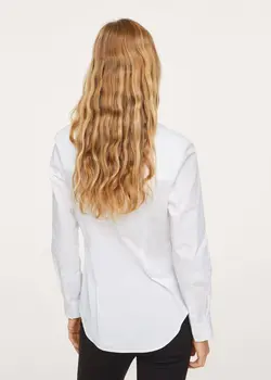 شومیز زنانه سفید تیره منگو