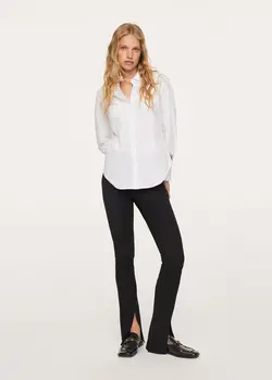 شومیز زنانه سفید تیره منگو