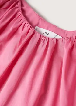 پیراهن کوتاه زنانه صورتی منگو