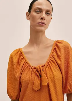 پیراهن کوتاه زنانه نارنجی منگو