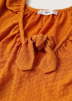 پیراهن کوتاه زنانه نارنجی منگو