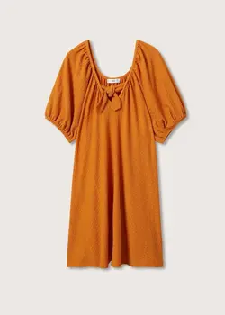 پیراهن کوتاه زنانه نارنجی منگو