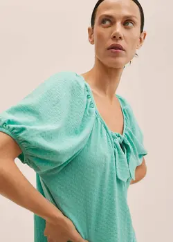 پیراهن کوتاه زنانه سبز منگو