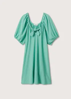 پیراهن کوتاه زنانه سبز منگو