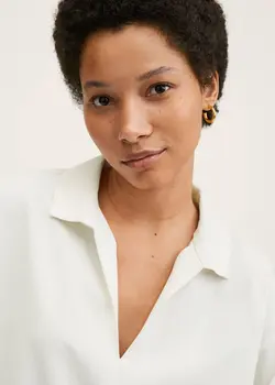 پیراهن کوتاه زنانه سفید منگو