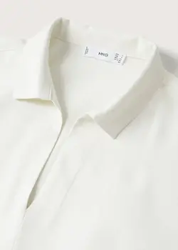 پیراهن کوتاه زنانه سفید منگو