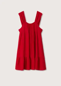 پیراهن کوتاه زنانه قرمز منگو