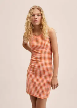 پیراهن کوتاه زنانه نارنجی منگو