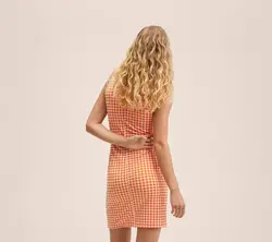 پیراهن کوتاه زنانه نارنجی منگو