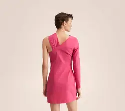 پیراهن کوتاه زنانه سرخابی منگو