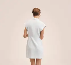 پیراهن کوتاه زنانه سفید منگو