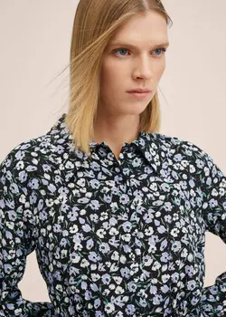 پیراهن کوتاه زنانه آبی منگو