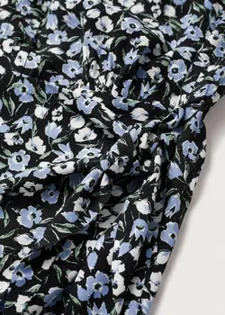 پیراهن کوتاه زنانه آبی منگو