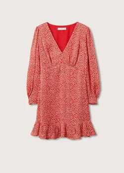 پیراهن کوتاه زنانه قرمز منگو