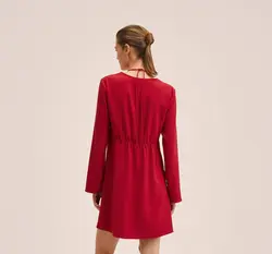 پیراهن کوتاه زنانه قرمز منگو