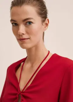 پیراهن کوتاه زنانه قرمز منگو