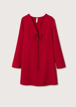 پیراهن کوتاه زنانه قرمز منگو