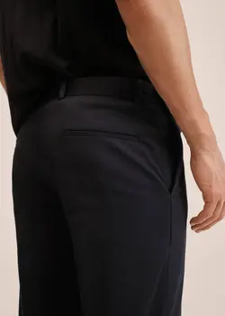 شلوار پارچه ای مردانه مشکی منگو