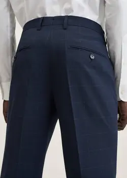 شلوار پارچه ای مردانه سرمه ای منگو