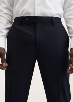 شلوار پارچه ای مردانه سرمه ای منگو