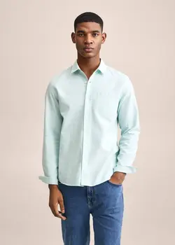 پیراهن مردانه سبز منگو