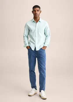 پیراهن مردانه سبز منگو