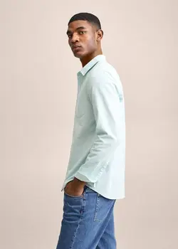 پیراهن مردانه سبز منگو