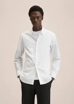 پیراهن مردانه سفید منگو