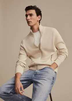 ژاکت مردانه خاکستری منگو