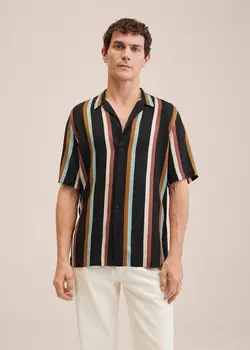 پیراهن مردانه مشکی منگو