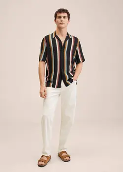 پیراهن مردانه مشکی منگو