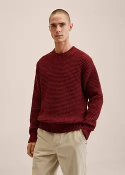 پلیور مردانه زرشکی منگو