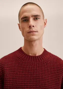 پلیور مردانه زرشکی منگو