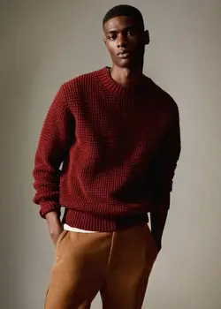 پلیور مردانه زرشکی منگو