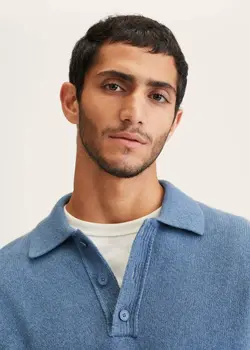 پلیور مردانه آبی منگو