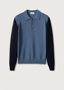 پلیور مردانه آبی منگو